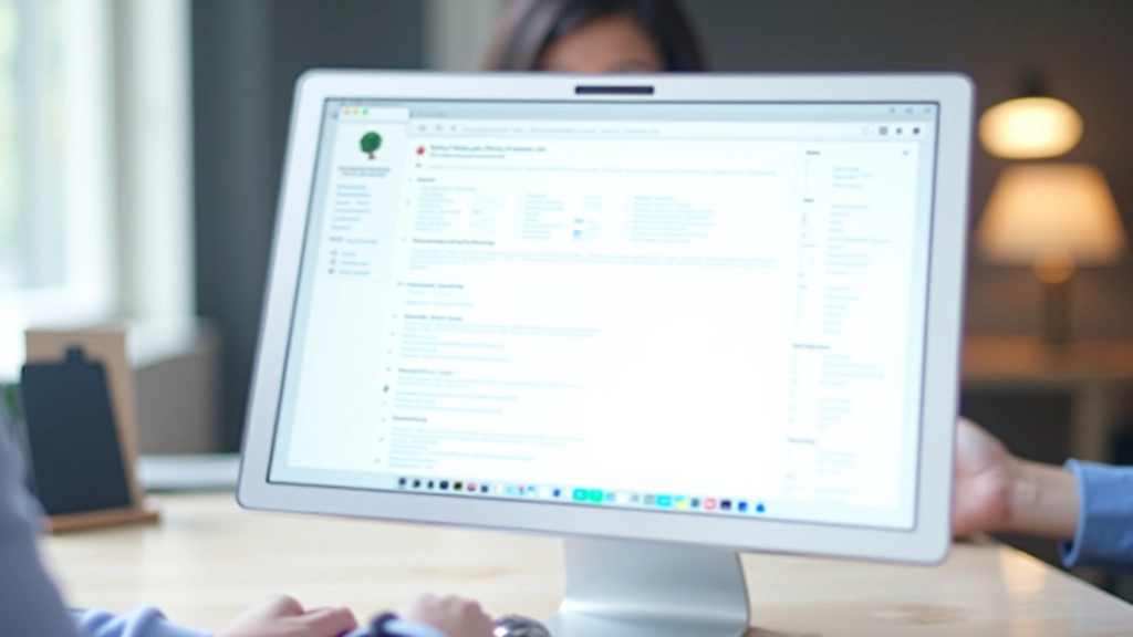 Interface de conception montrant un méga menu avec colonnes multiples, icônes de catégories et descriptions sous chaque élément de navigation