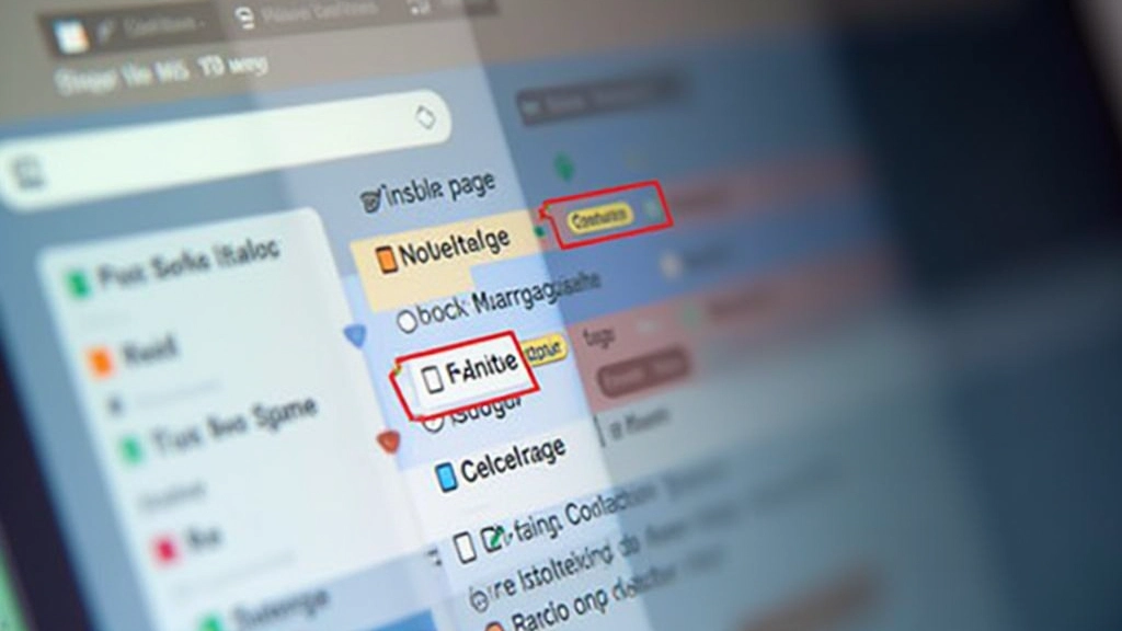 Interface montrant différents états de navigation avec indicateurs visuels clairs distinguant la page active des autres éléments de menu